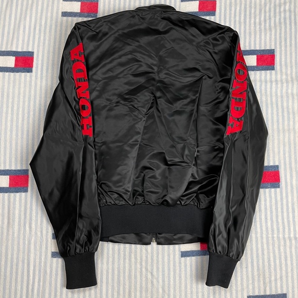 Vintage 8s Hondaline Honda Satin Jacket 